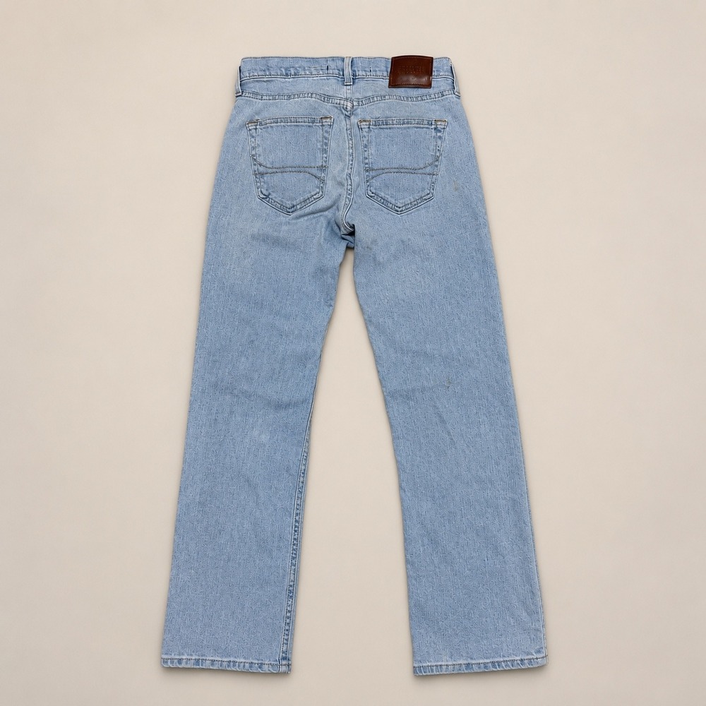 Hollister Epic Flex Straight‎ Leg Light Wash Jeans W26 L30 Blue Stretch Denim